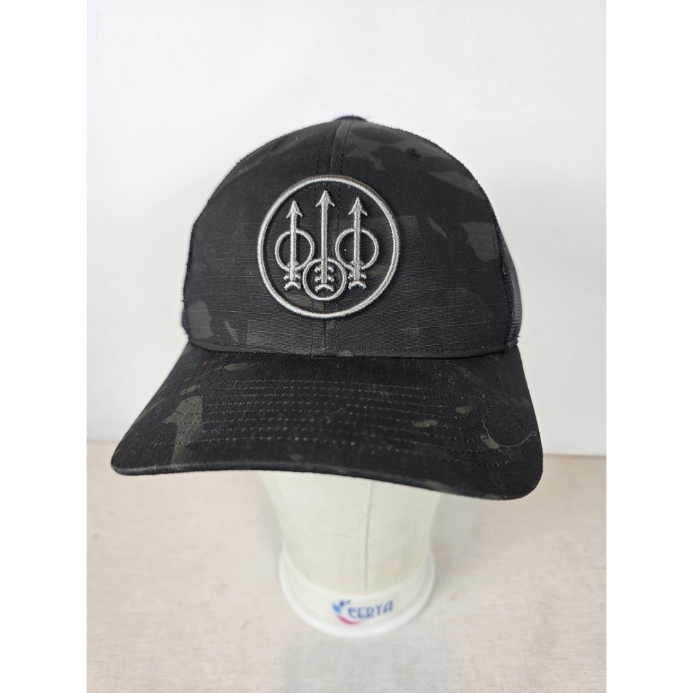 Beretta Camo Trucker Snapback Black OSFA Mesh Back Hat